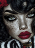 Rouge & Noir by Morrigan 80x110 mit 90 Farben