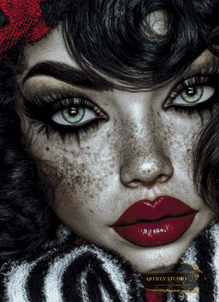 Rouge & Noir by Morrigan 80x110 mit 90 Farben