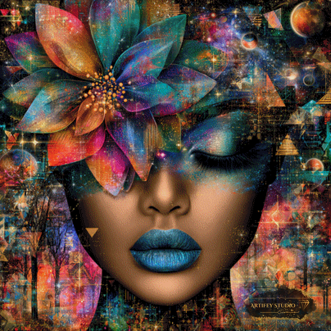 Nebula Blossom by Lexxa 100x100 with 360 colors
