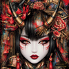 Geisha demon by Lexxa 100x100 with 250 colors