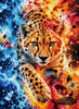 Elementargepard by Saphira 80x110 mit 290 Farben