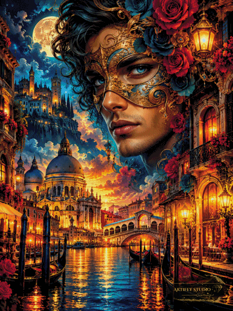 Masked Night by Saphira 90x120 with 230 colors