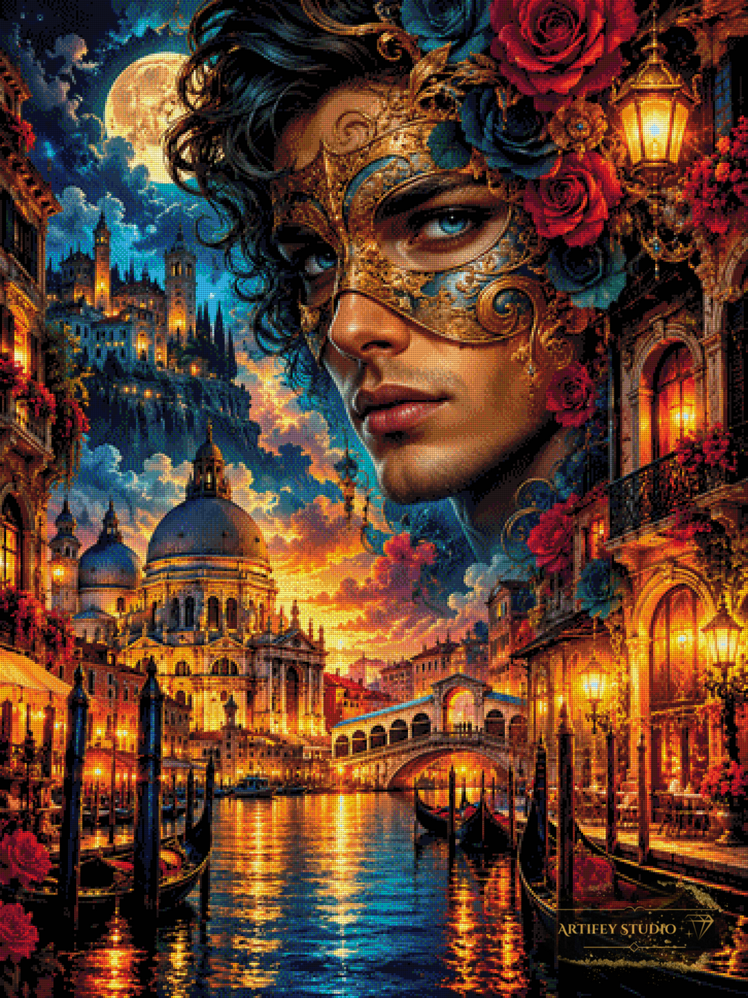 Masked Night by Saphira 90x120 with 230 colors