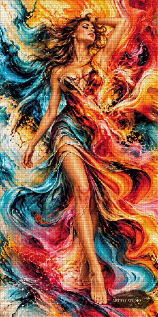 Farbentanz by Saphira 60x120 mit 320 Farben