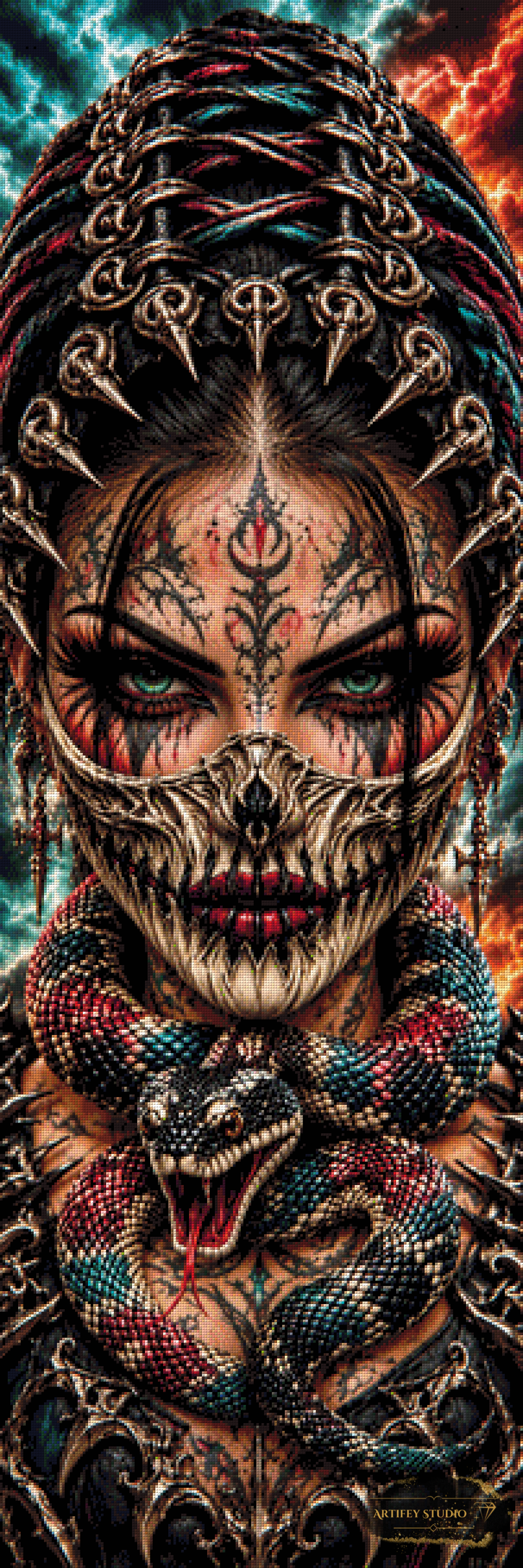 Venom Curse II by Artifey 50x150 mit 250 Farben