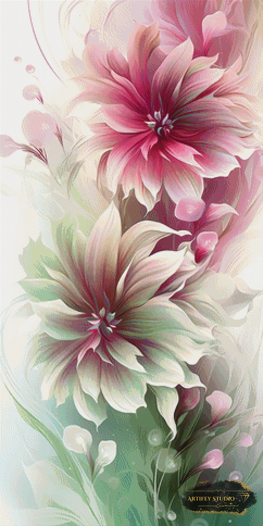 Blütenballett by Pixxchicks 60x120 with 180 colors