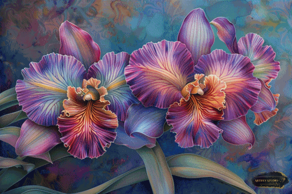 Orchideen-Sinfonie by Pixxchicks 120x80 mit 250 Farben