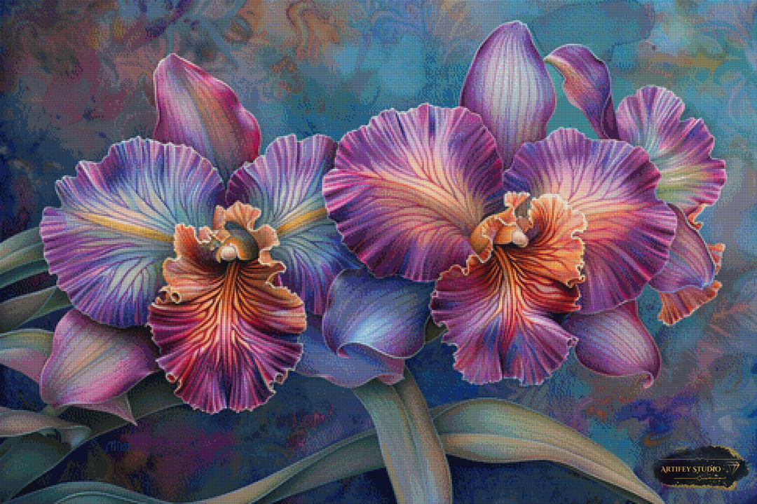 Orchideen-Sinfonie by Pixxchicks 120x80 mit 250 Farben