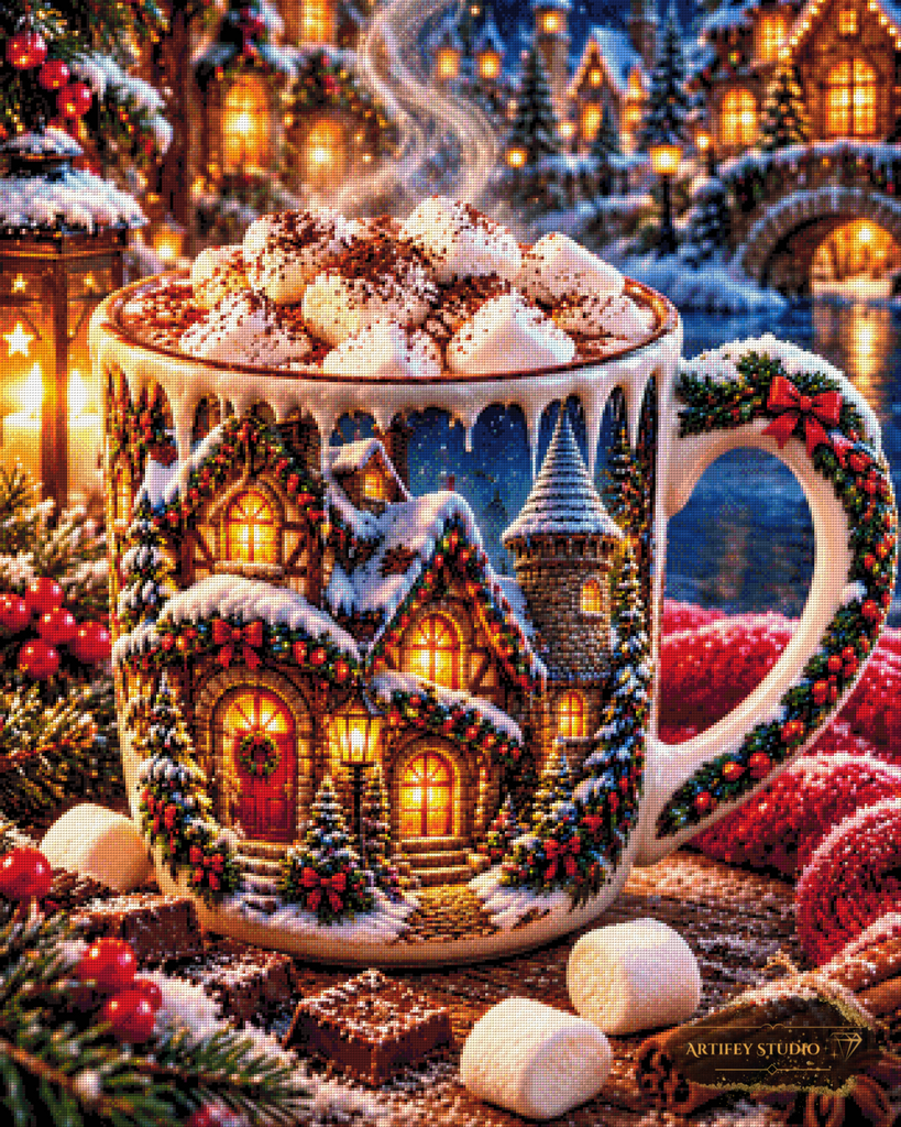 Sweet Winter by Morrigan 80x100 mit 300 Farben