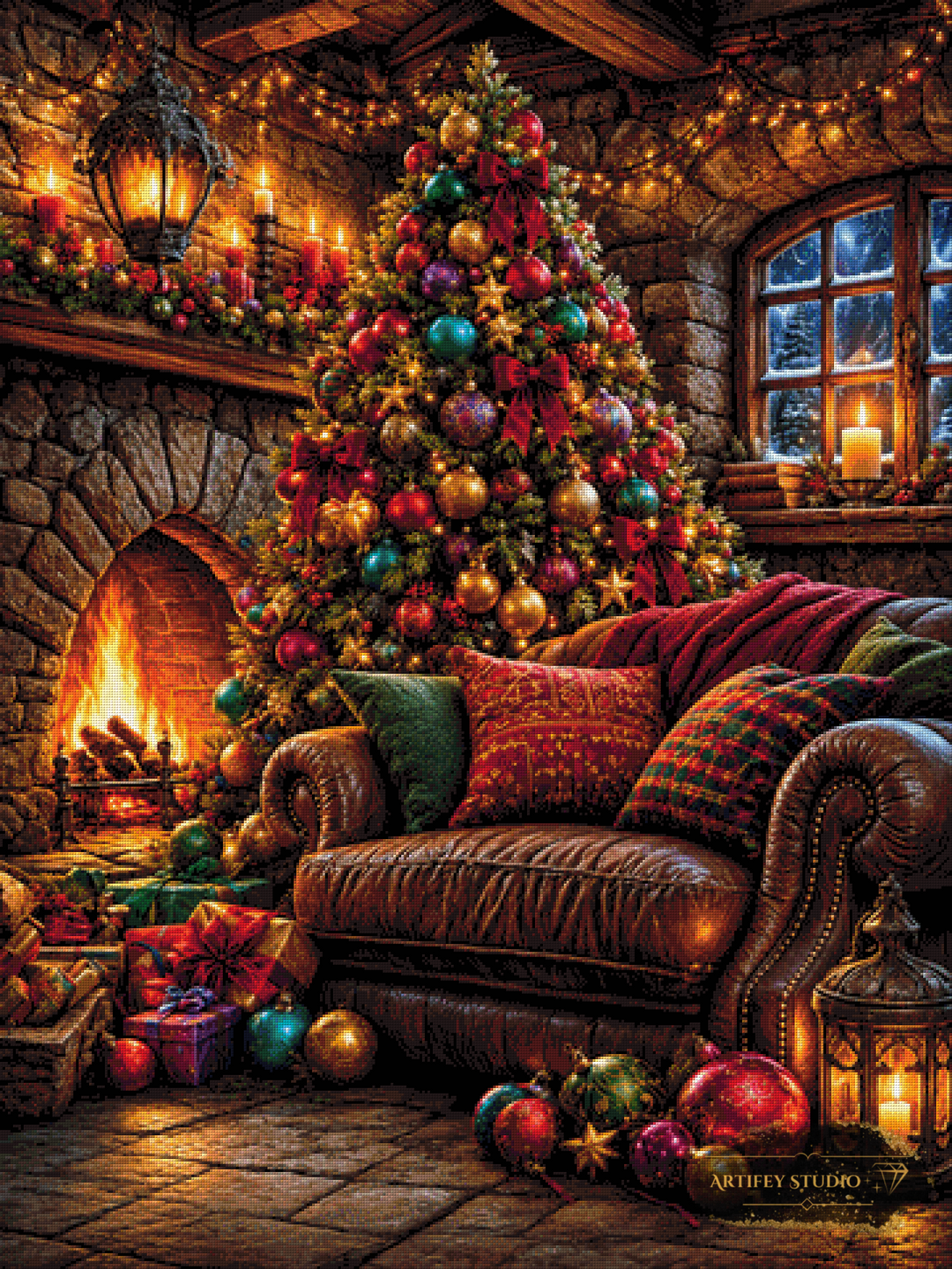 Cozy Christmas by Morrigan 90x120 with 270 colors