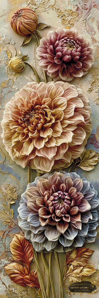 Sinfonia di Dalie by Morrigan 50x150 with 190 colors