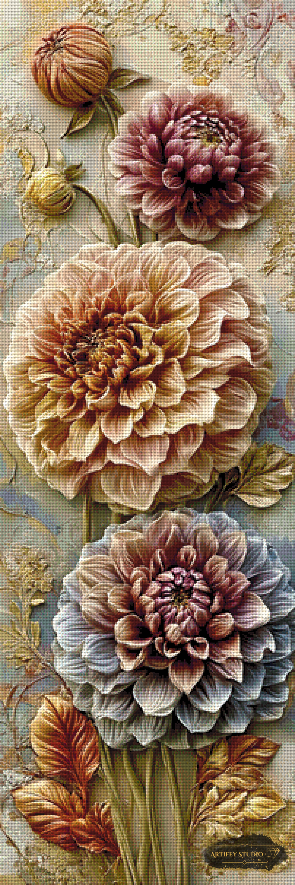 Sinfonia di Dalie by Morrigan 50x150 with 190 colors