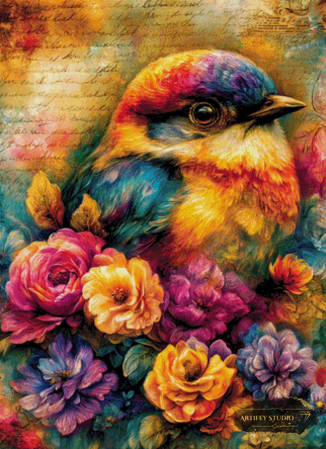 Floral Nest by Skyler 80x110 mit 320 Farben