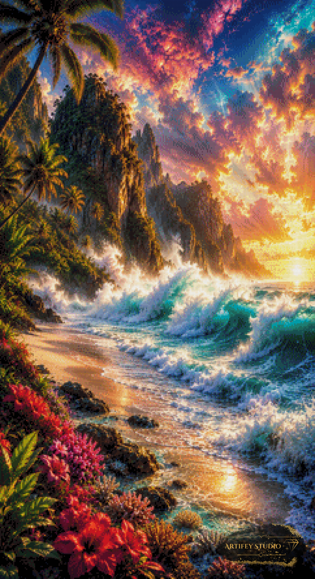 Paradise Awakening by Saphira 60x110 with 320 colors