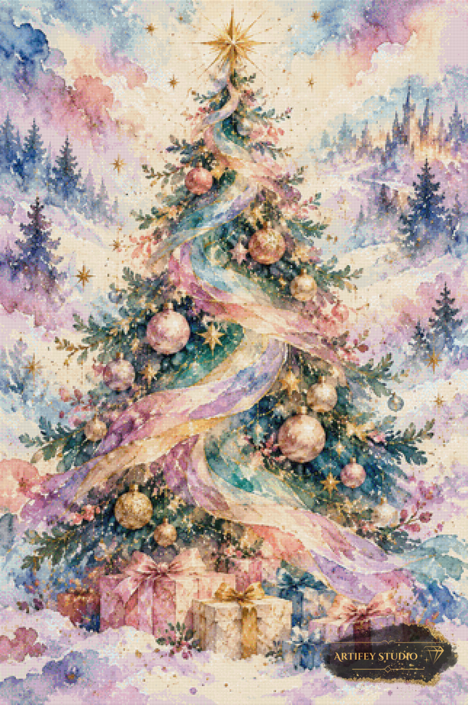 Pastel Noel by Artifey 80x120 with 250 colors