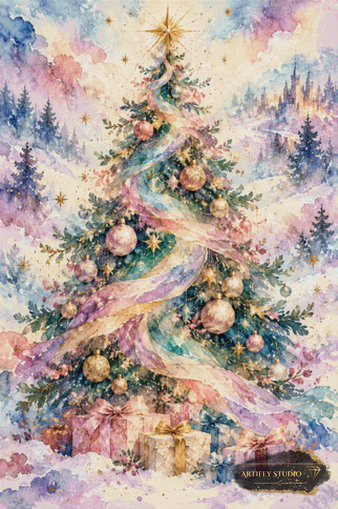 Pastel Noel by Artifey 80x120 with 250 colors