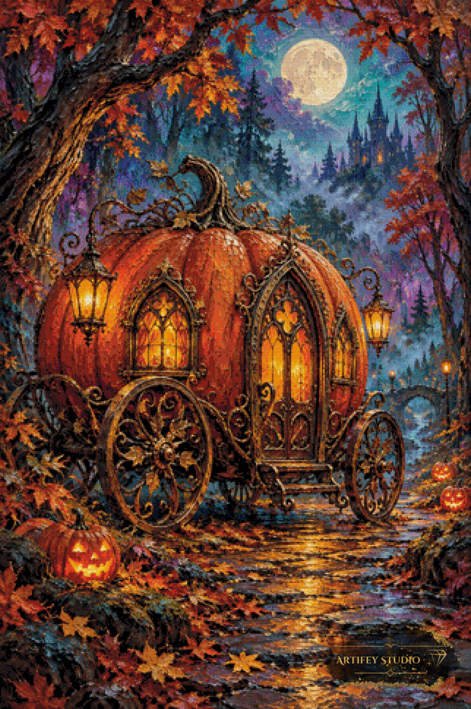 Pumpkin Carriage by Artifey 80x120 mit 230 Farben