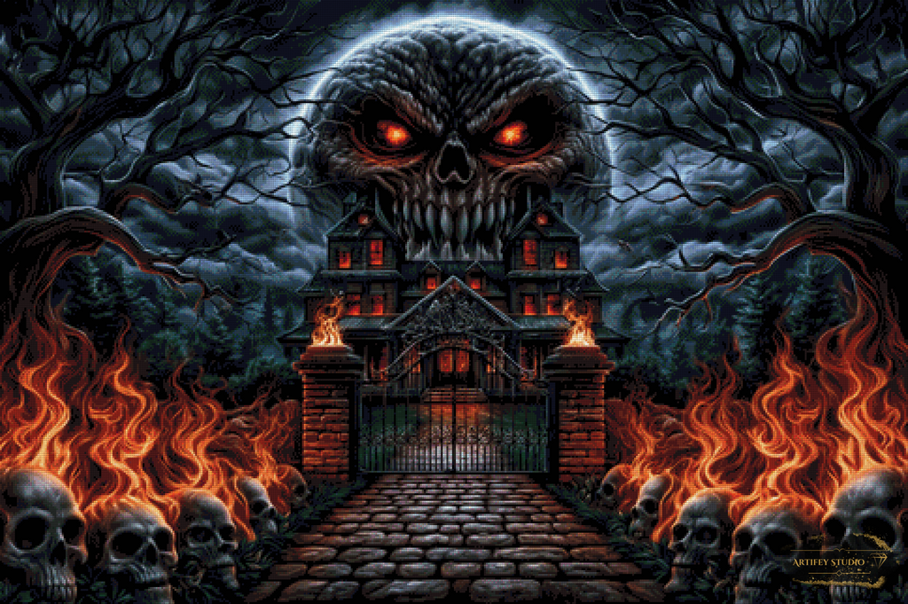 Gothic Inferno by Artifey 120x80 with 130 colors