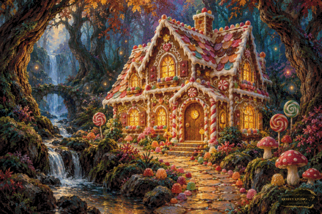The Gingerbread House by Artifey 120x80 with 250 colors
