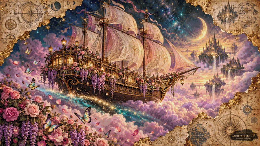 The Celestial Voyager by Artifey 160x90 mit 270 Farben