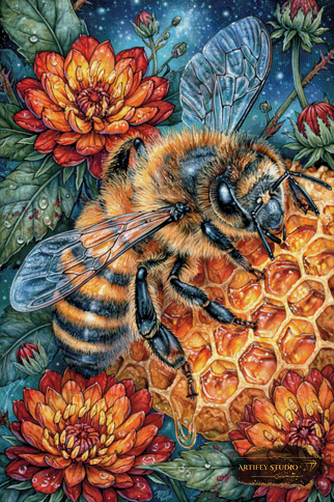 Honeyed Industry by Mirael 80x120 with 320 colors