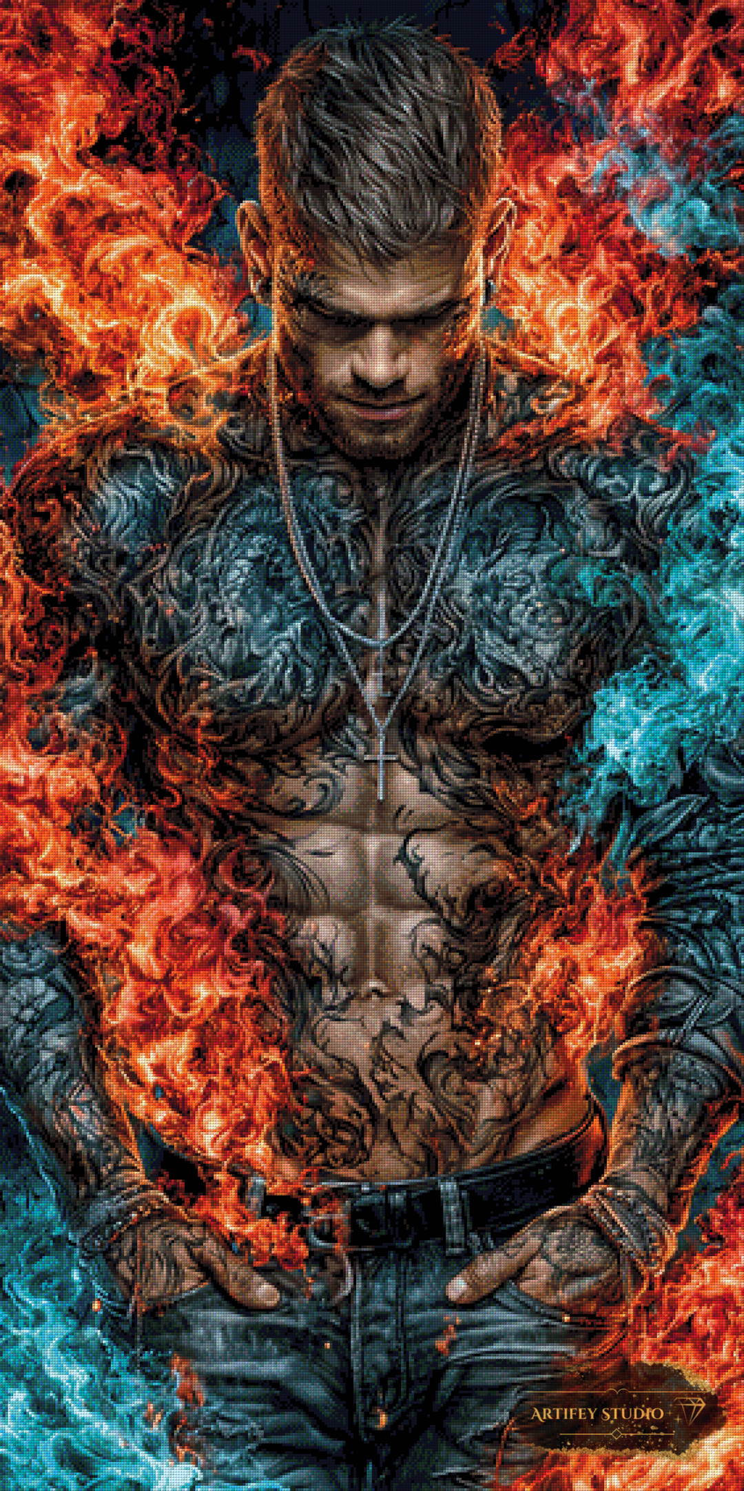 Elemental Rebellion by Mirael 70x140 with 200 colors