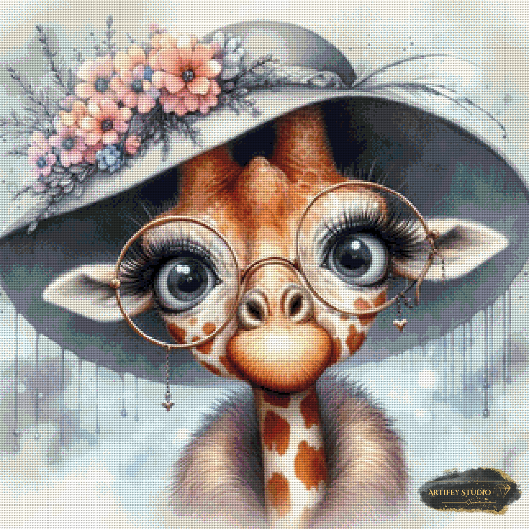 Fräulein Langhals by Pixxchicks 80x80 mit 150 Farben