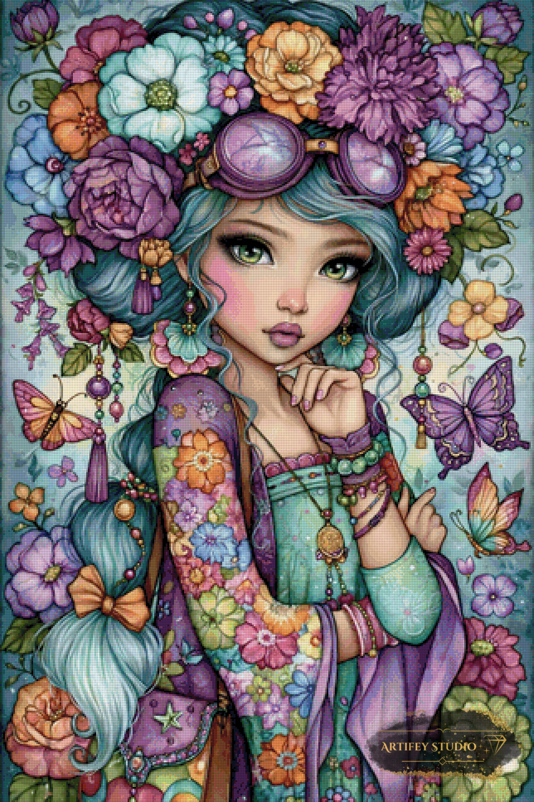 Butterfly Empress by Finira 80x120 mit 290 Farben