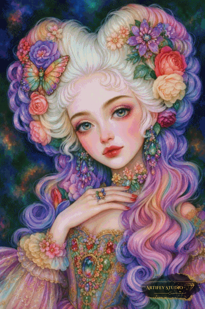 Florielle Lunaris by Finira 80x120 with 230 colors