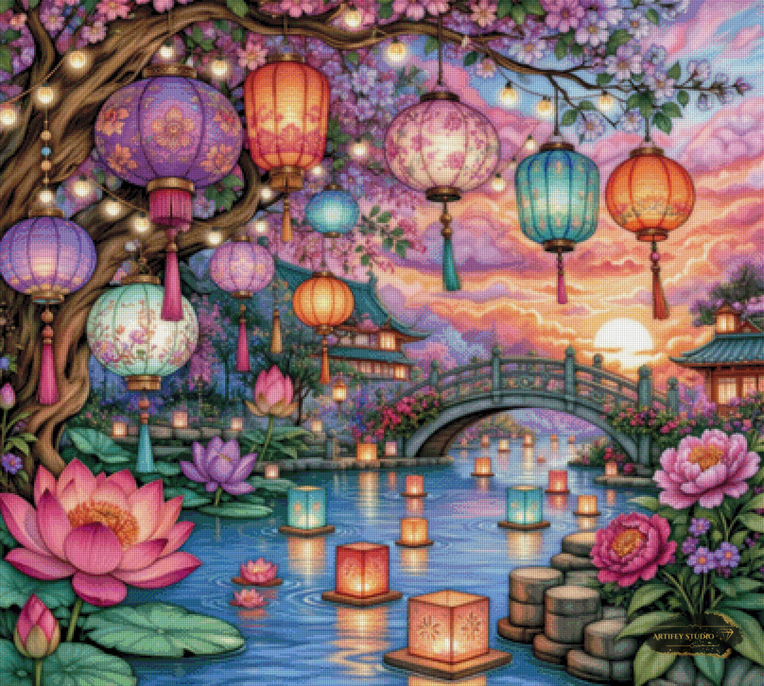 Lanternvale by Finira 100x90 mit 310 Farben