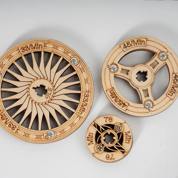 Klassisches Grammophon (Elektrischer Drehmodus & Handdrehmodus) 3D Puzzle