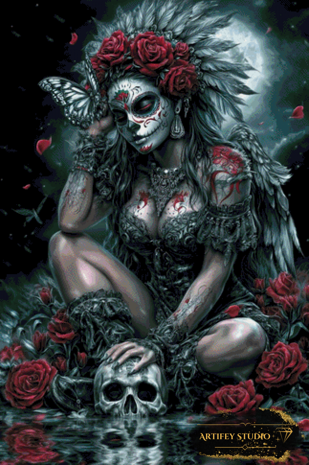 Die Göttin der Unterwelt by Artifey 80x120 mit 110 Farben - Artifey Studio