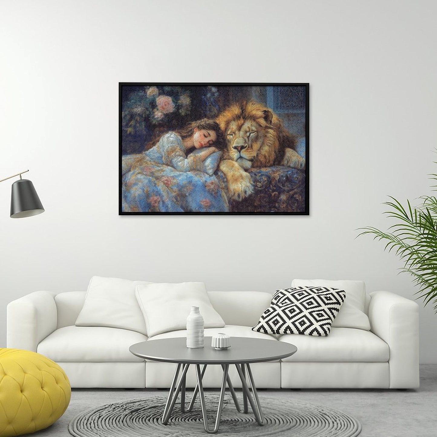 Lion Princess by Salzkatze 1000-Piece Wooden Jigsaw Puzzles (Horizontal)