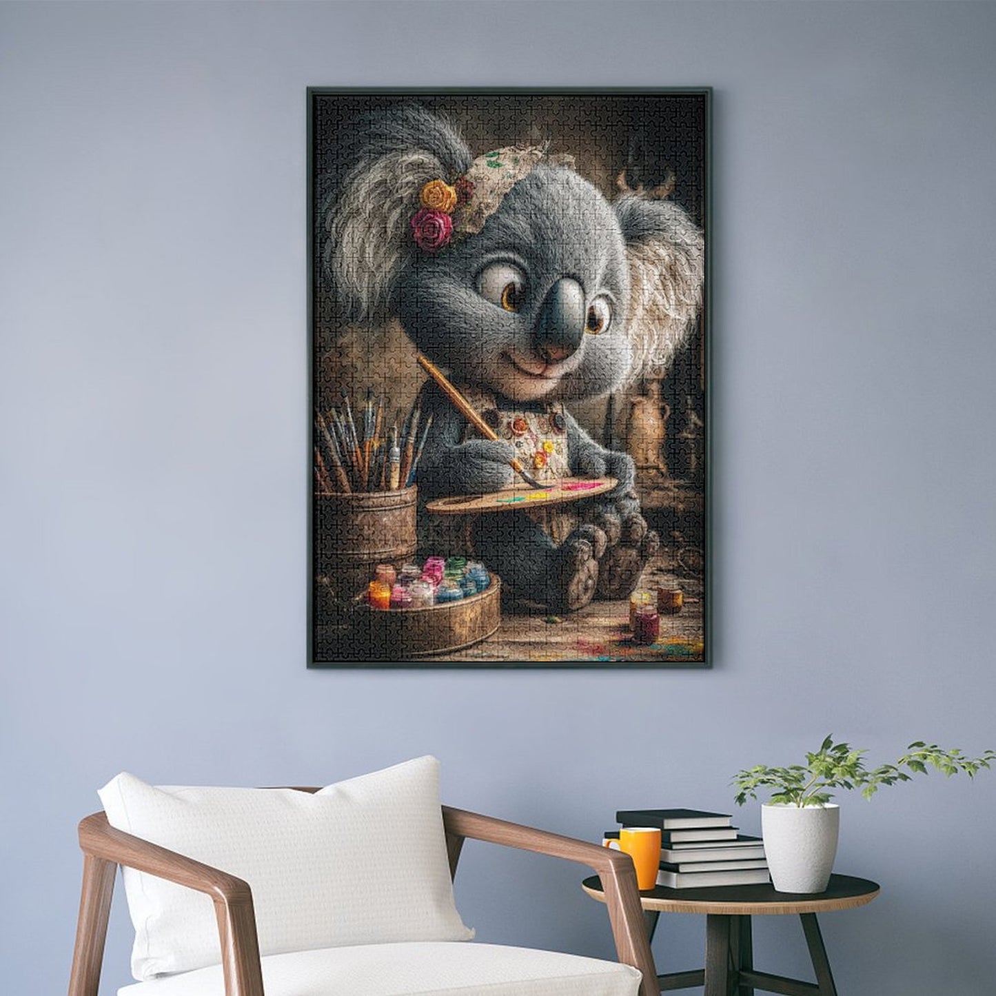 Painting time by Mirael 1000-Piece Wooden Jigsaw Puzzles (Vertical) 