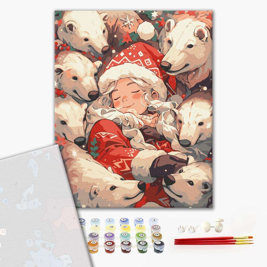 Premium Paint by Numbers “Polar Hugs”