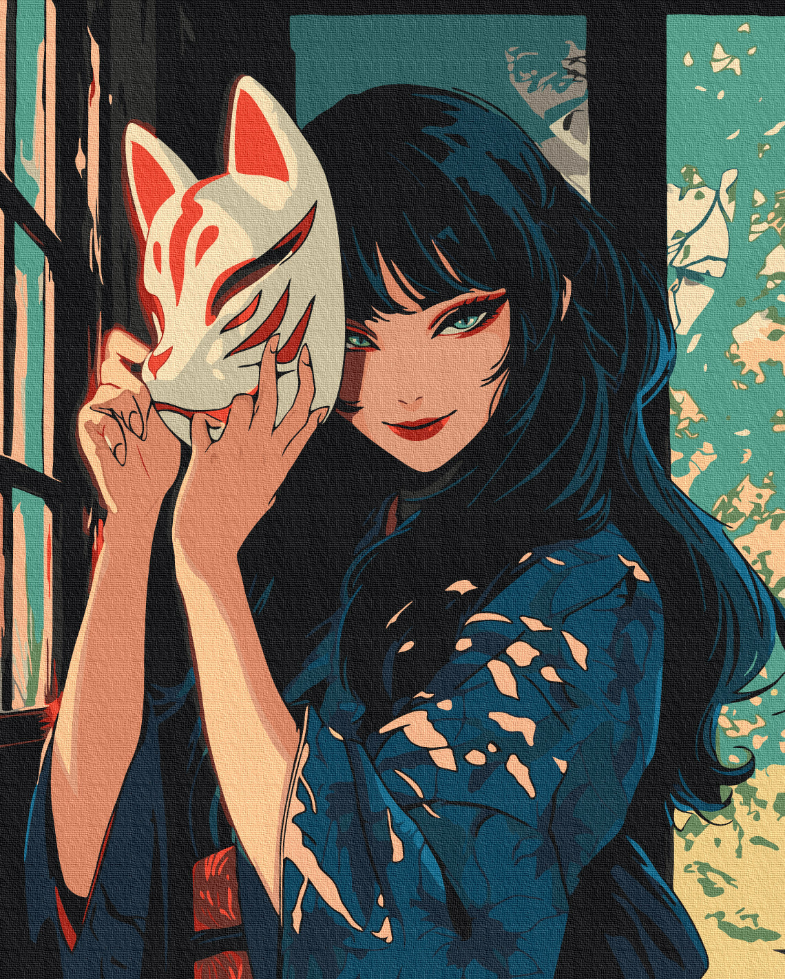 Paint by numbers “Kitsune”