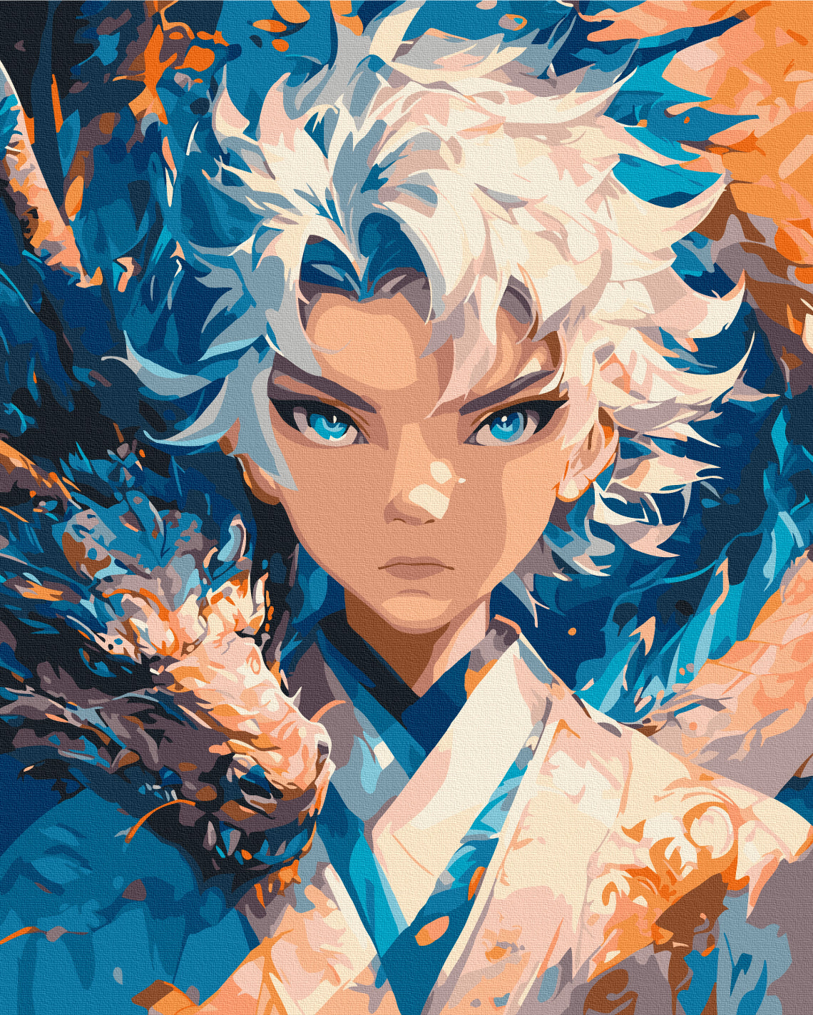 Malen nach Zahlen „Hüterin der Drachen“