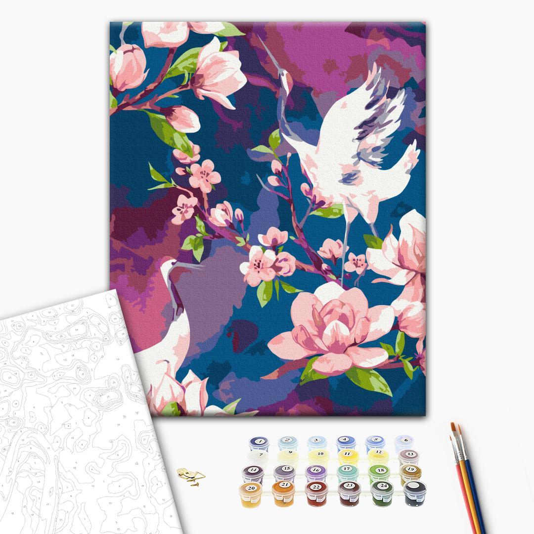 Malen nach Zahlen „Das Lied des Storches“