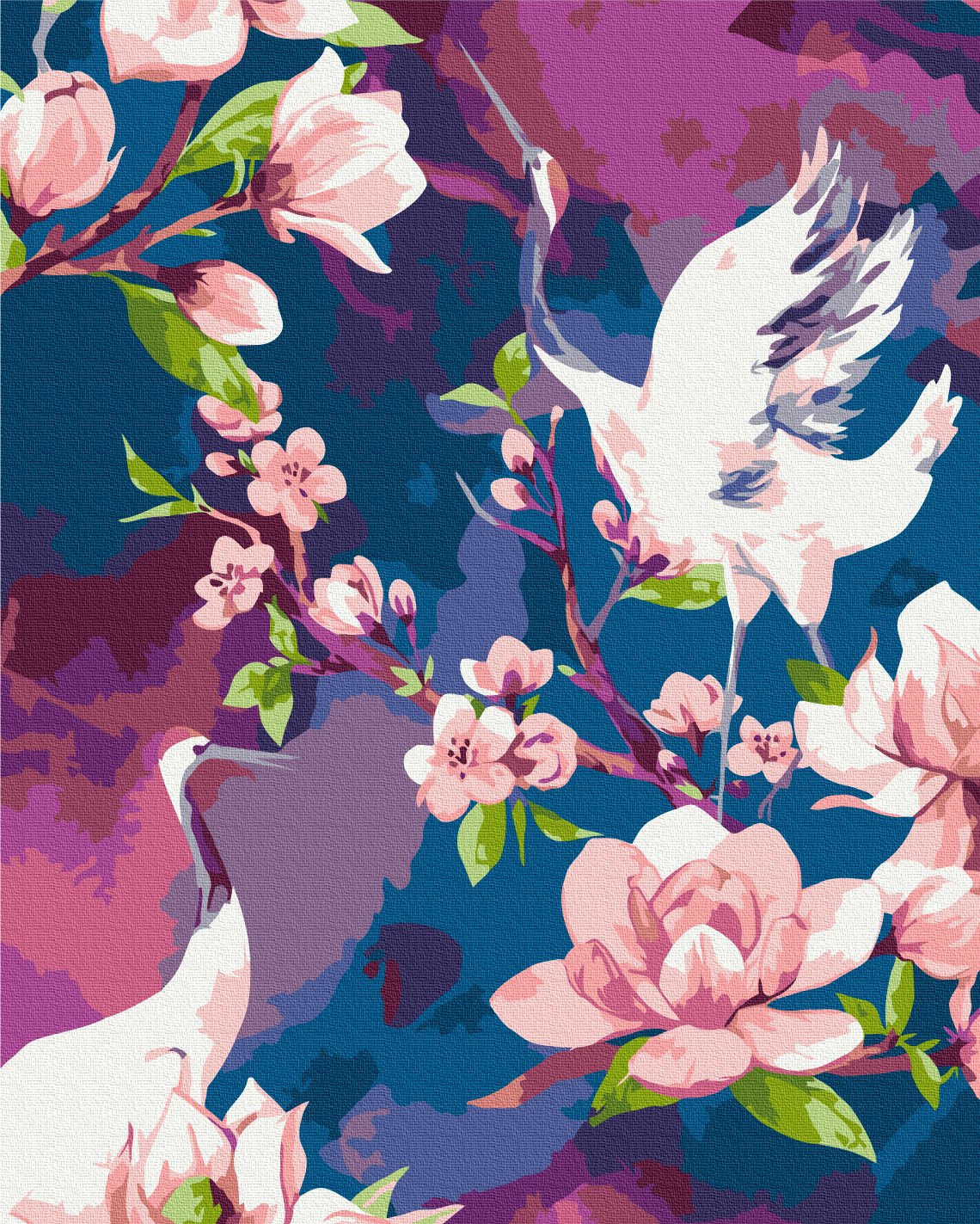 Malen nach Zahlen „Das Lied des Storches“