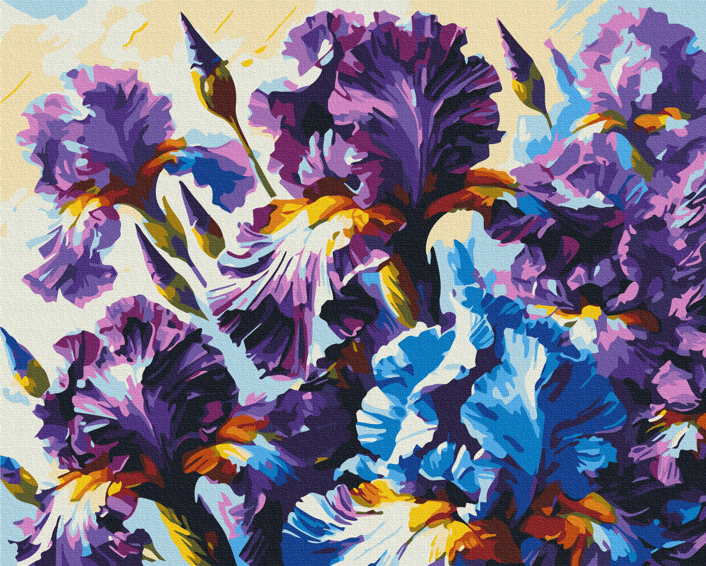 Paint by numbers “Fragrant Iris © Oleg Loburak” 