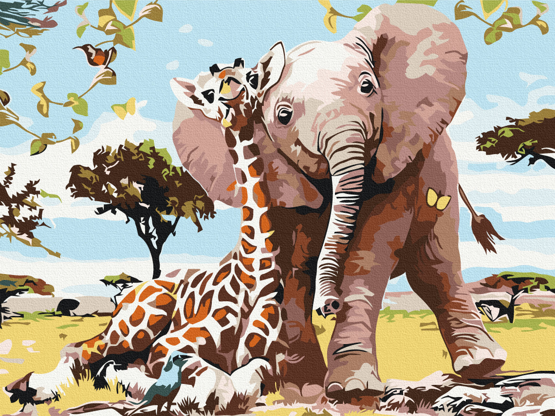 Premium Paint by Numbers “Nice Friends”