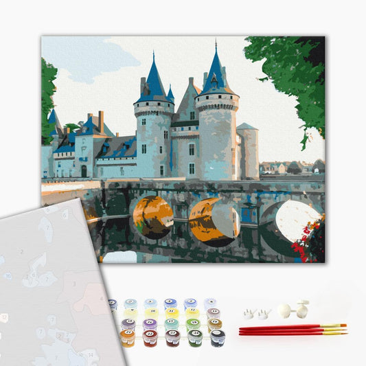 Premium Paint by Numbers "Castle of Sully-sur-Loire"