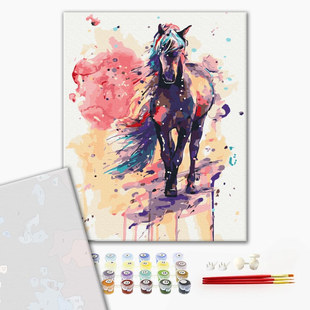 Premium Malen nach Zahlen „Ein fantastisches Pferd“