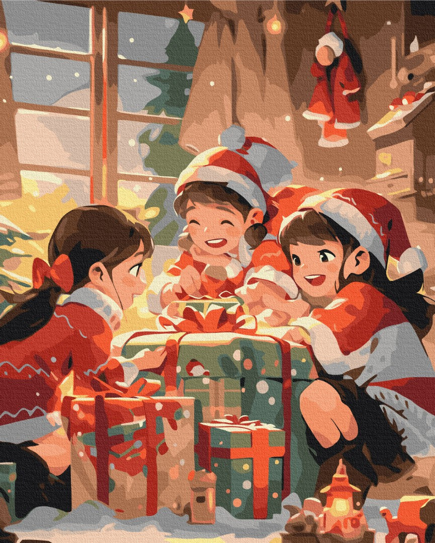 Premium Malen nach Zahlen „Die Freude der Kinder“