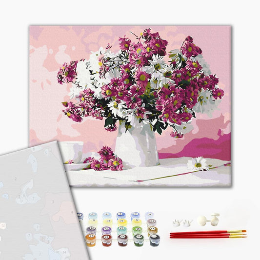 Premium Paint by Numbers “Still Life in Pink Shades”