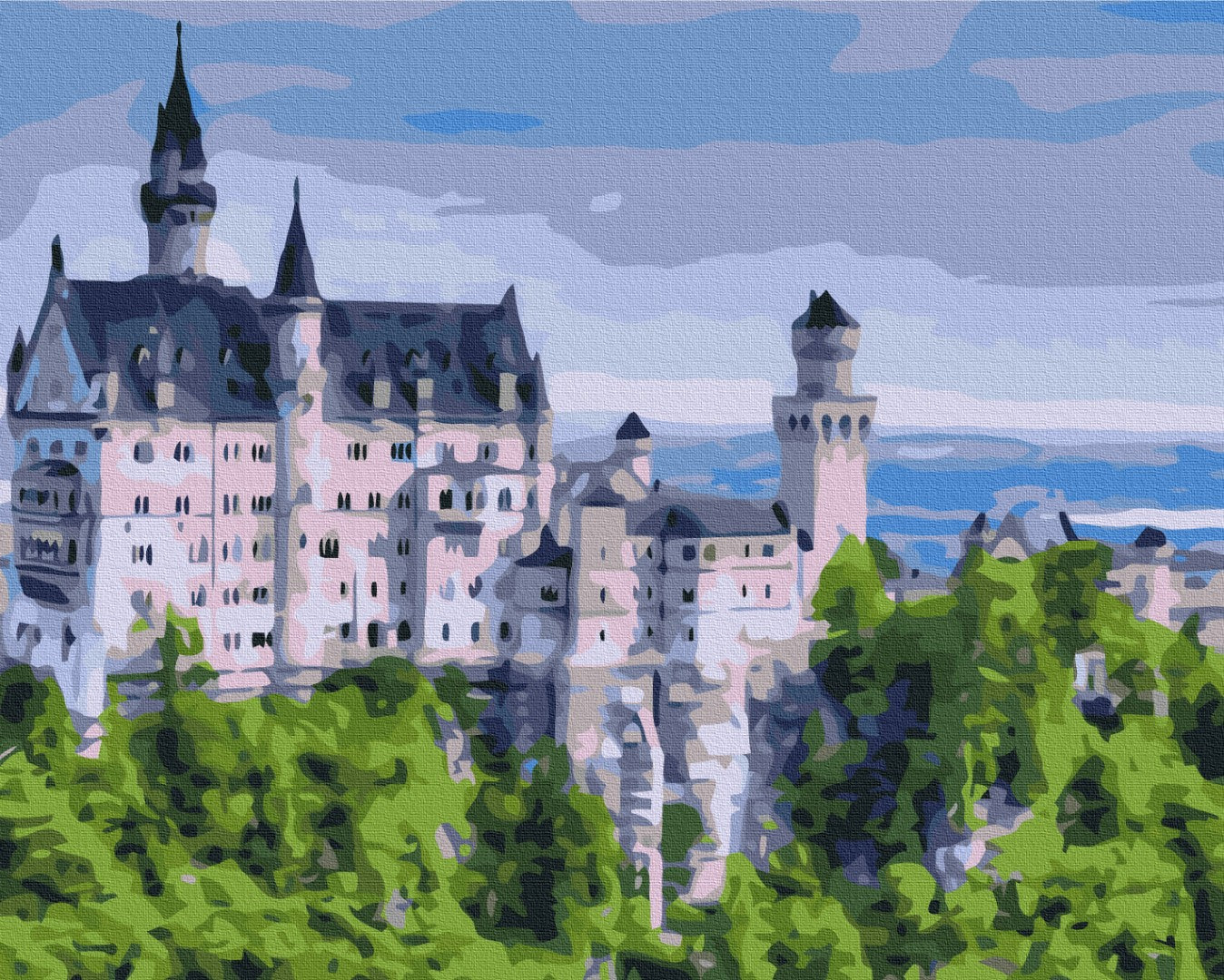 Premium Paint by Numbers “Summer Palace”