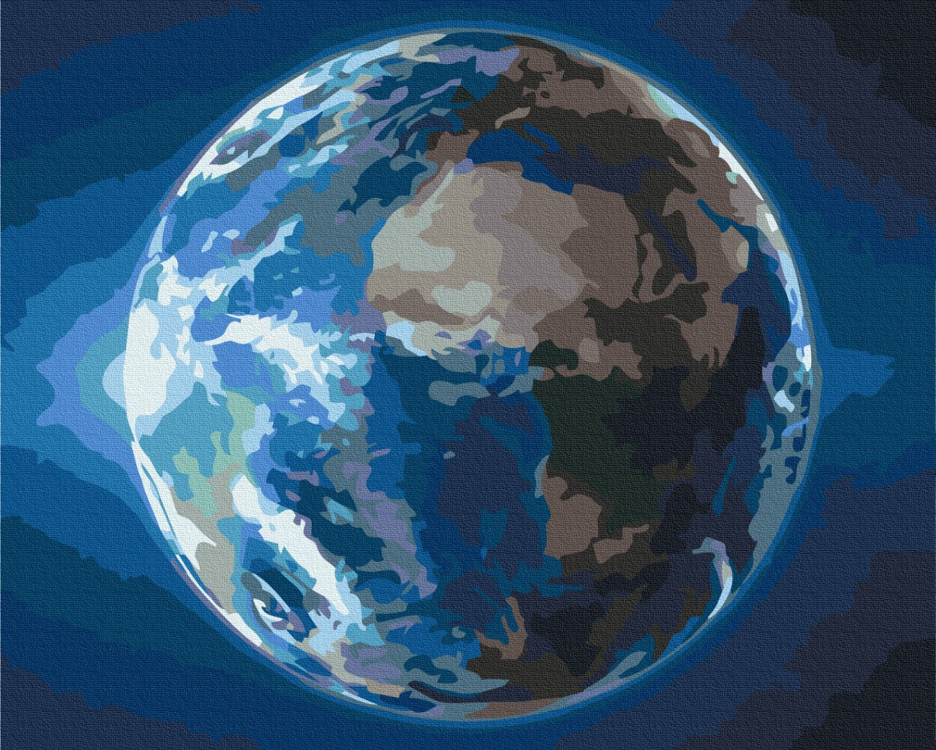 Premium Paint by Numbers “Planet of Life”