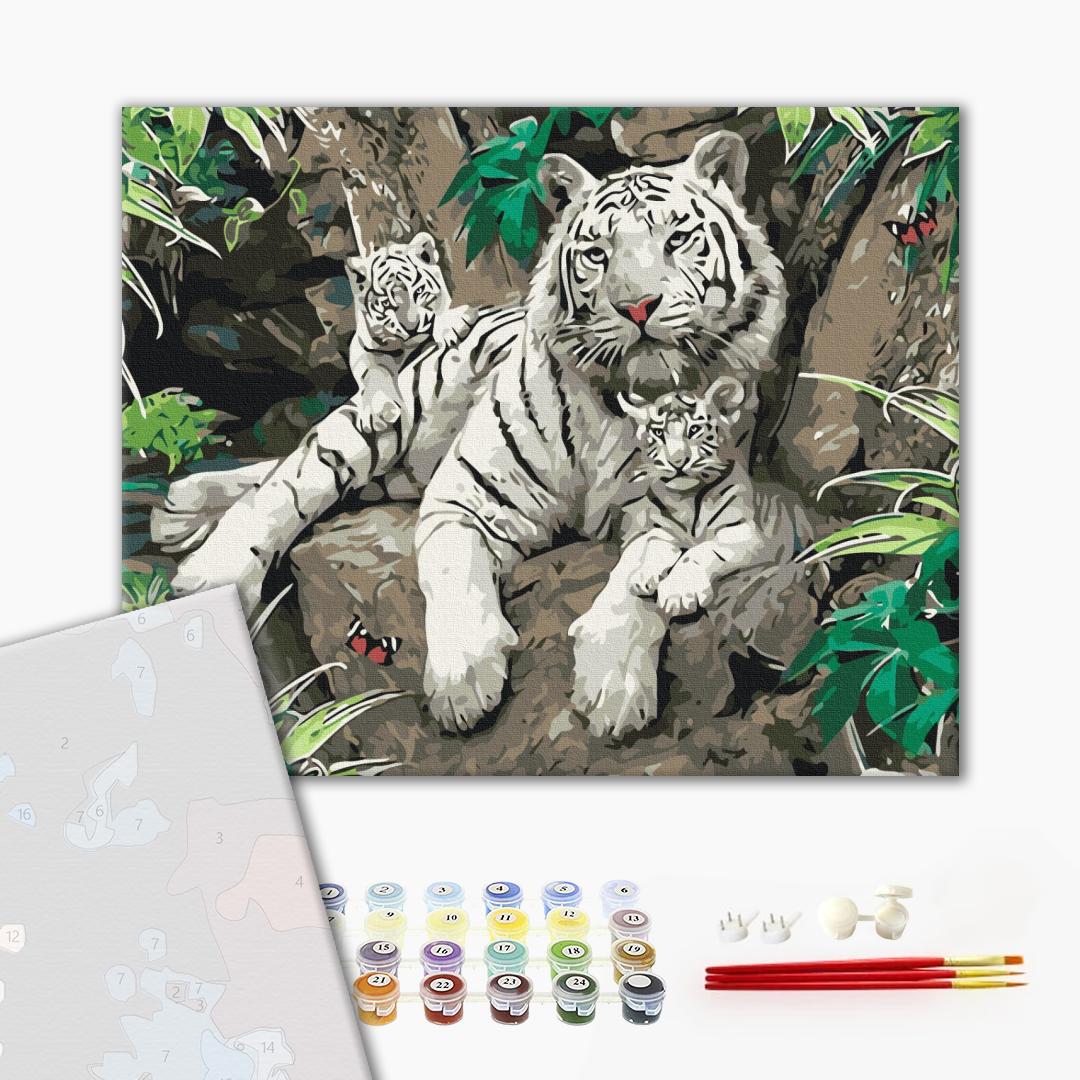 Premium Malen nach Zahlen „Familie der Herren“