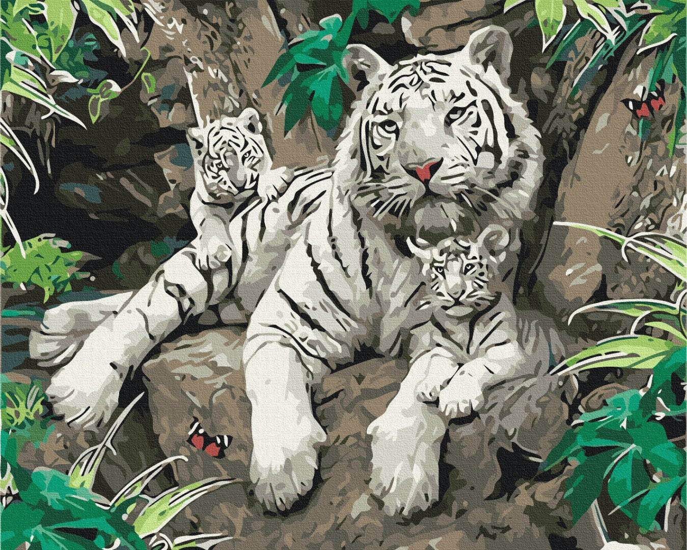 Premium Malen nach Zahlen „Familie der Herren“