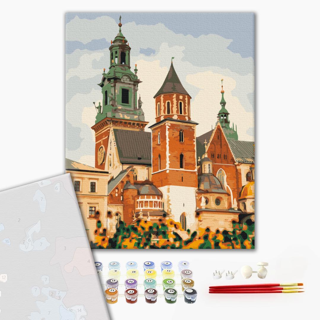 Premium Paint by Numbers “Wawel Castle in Krakow”